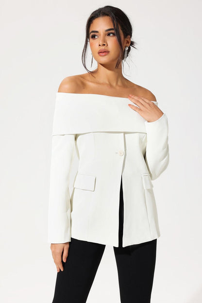 Verona | Chic Off-Shoulder Blazer