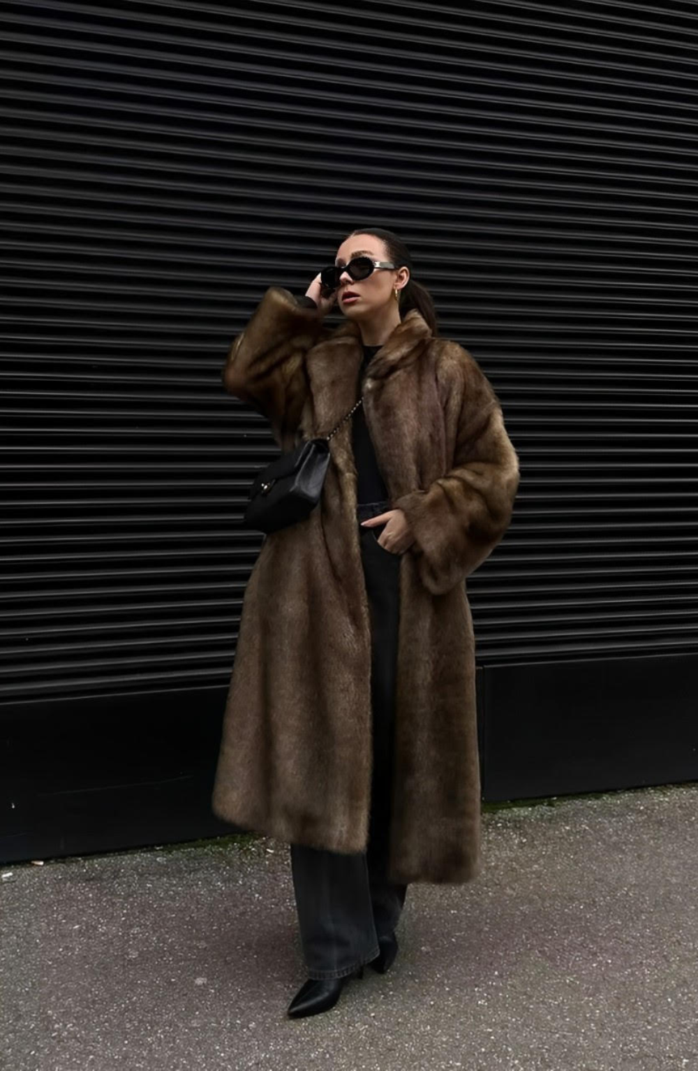 Vivienne | Fluffy Trench Coat