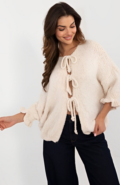 Luna | Bow Cardigan