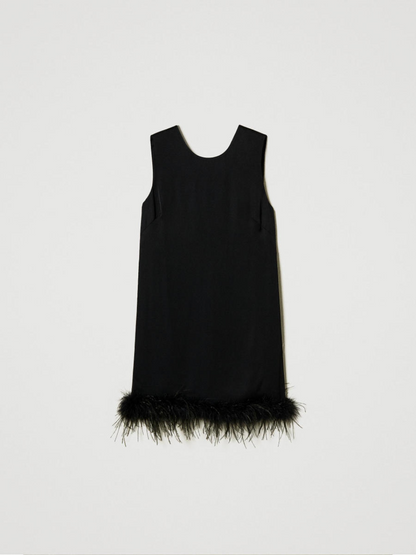 Layla |  Elegant Feather Dress